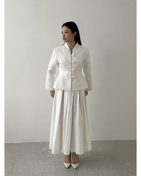 jewel mandarin jacket (jacquard)