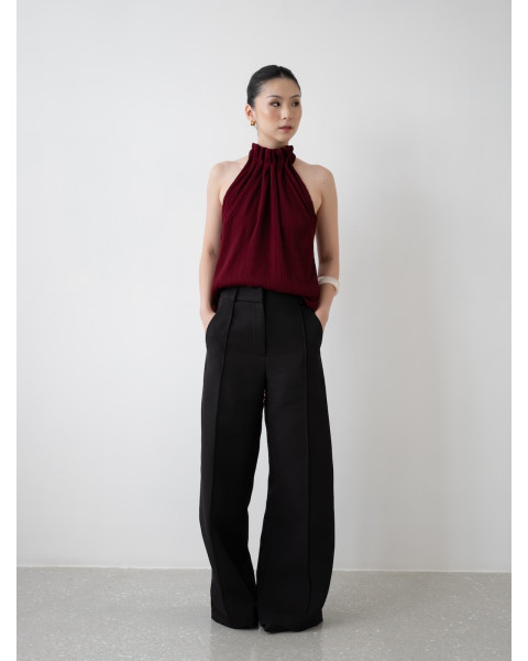 elisa denim wide leg pants