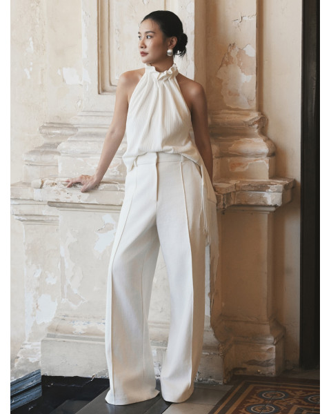 elisa denim wide leg pants